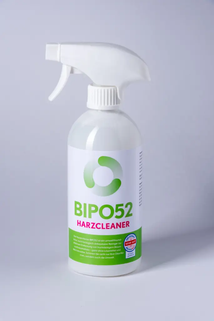 BIPO52 - Harzentferner, Harzlöser, Harzreiniger, Harzcleaner gegen Baumharz und Industrieharz